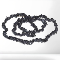 32″ BLACK STONE CHIP NECKLACE