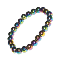 8mm Rainbow Hematite Bracelet