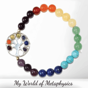 8mm 7 Chakra Tree of Life Bracelet