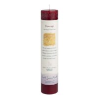 courage reiki charged pillar candle