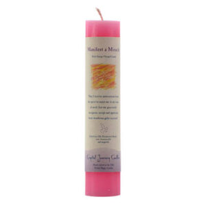 Manifest A Miracle Reiki Charged Pillar Candle