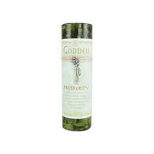Prosperity Pillar Candle With Goddess Necklace