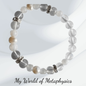 8mm Rainbow Moonstone & Pearl Bracelet