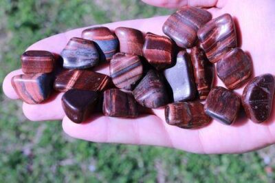 Red Tiger Eye Tumble Stone