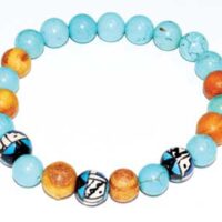 8mm Palo Santo Turquoise Bracelet