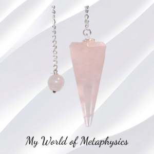 6-sided Rose Quartz Pendulum