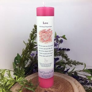 Love Reiki Charged Pillar Candle