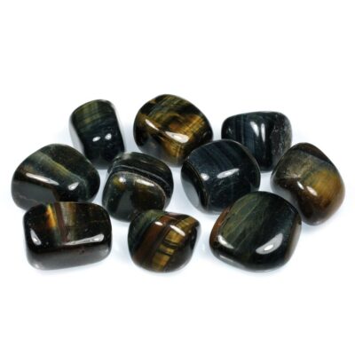 blue tiger eye tumbled stone