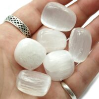 selenite tumbled stone 1