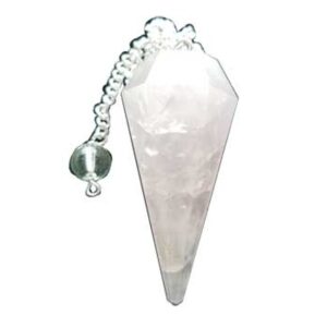 6-sided Rose Quartz Pendulum