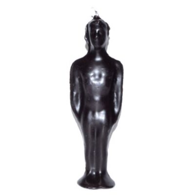 7 1-4" Black Male Candle