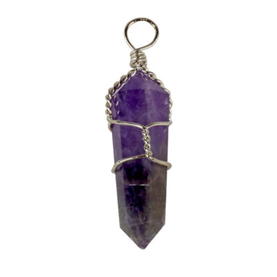 Wire Wrapped Amethyst Point