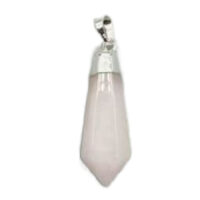 Rose Quartz Diamond Pendant