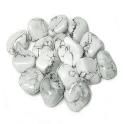 white howlite tumbled stone