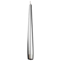 9″ SILVER TAPER CANDLE