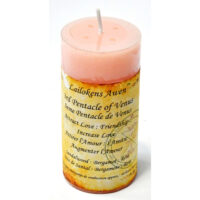 Pentacle Of Venus Scented Lailokens Awen Candle