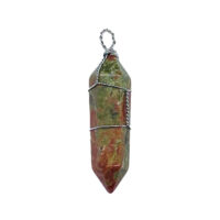 Unakite Wire Wrapped Point
