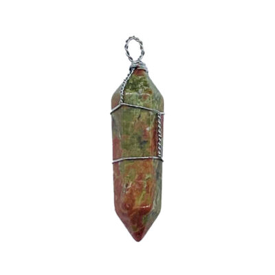 Unakite Wire Wrapped Point