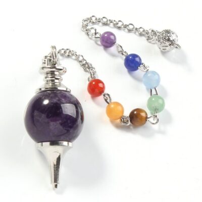 7 Chakra Ball Pendulum Amethyst