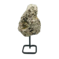 Pyrite On Metal Stand