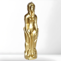 Gold Female Candle 7"