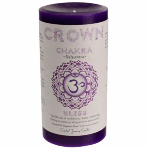 Crown Chakra Pillar Candle 3" X 6"