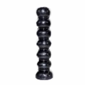 black seven knob candle