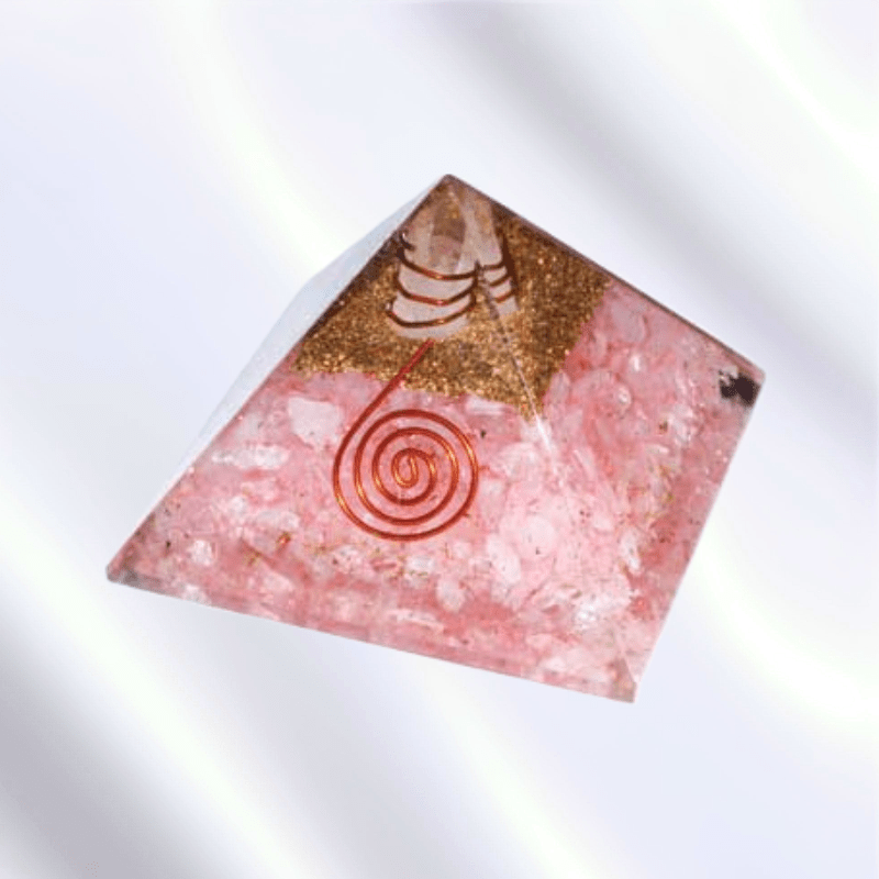 Orgone Rose Quartz & Quartz Point Pyramid - My World Of Metaphysics ...