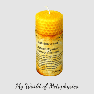 4" Autumn Equanox Lailokens Awen candle