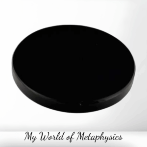 5" Black Obsidian scrying mirror