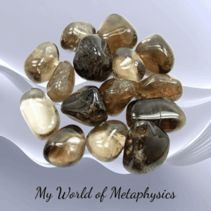 smokey quartz tumbled stone