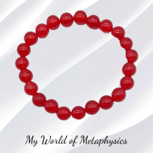 8mm Red Jade Bracelet