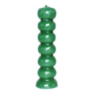 green seven knob candle