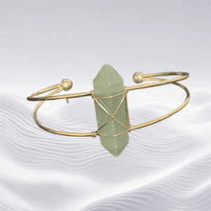 green aventurine wired bracelet