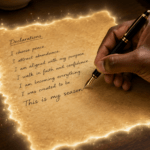 parchment paper for manifestation and scripting